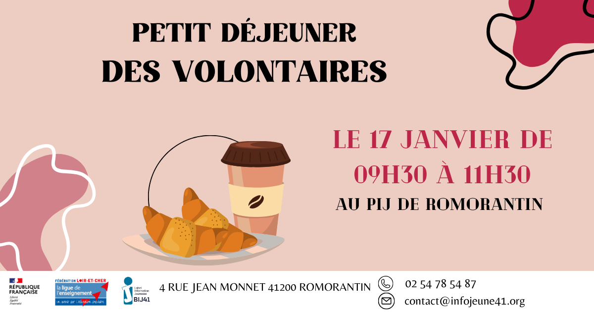 BIJ 41 : Petit déjeuner des volontaires en service civique